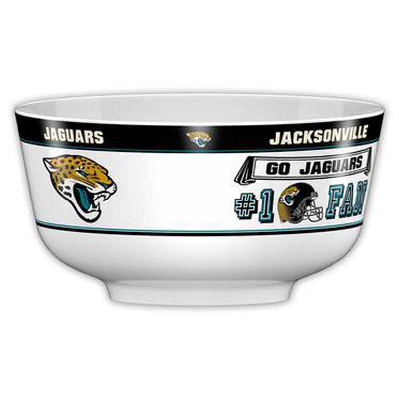 NFL JACKSONVILLE JAGUARS 14.5" LARGE PARTY BOWL-Fremont Die-Big Fan Arena