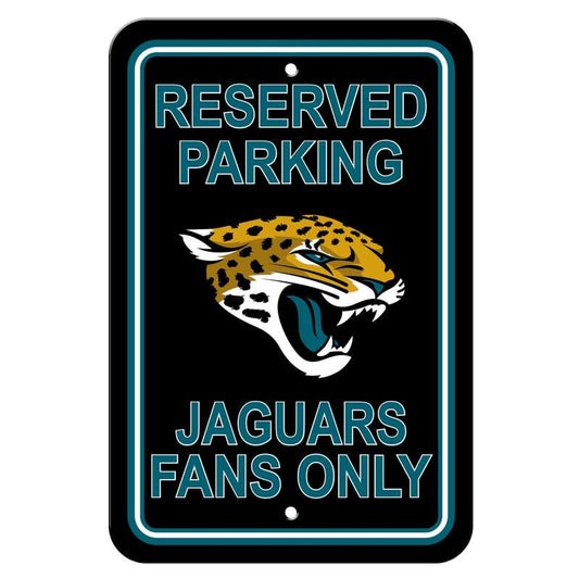 NFL JACKSONVILLE JAGUARS RESERVED PARKING SIGN-Fremont Die-Big Fan Arena