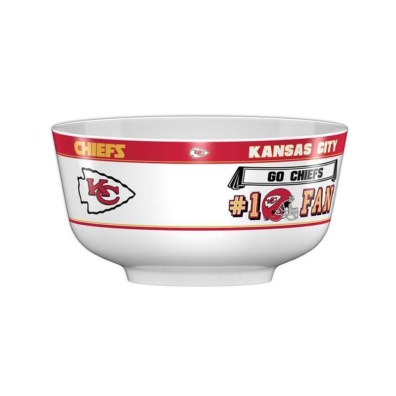 NFL KANSAS CITY CHIEFS 11.75" ALL PRO PARTY BOWL-Fremont Die-Big Fan Arena