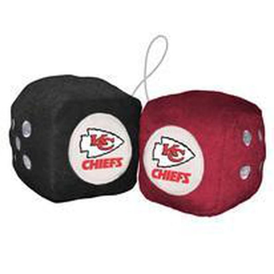 NFL KANSAS CITY CHIEFS FUZZY DICE-Fremont Die-Big Fan Arena