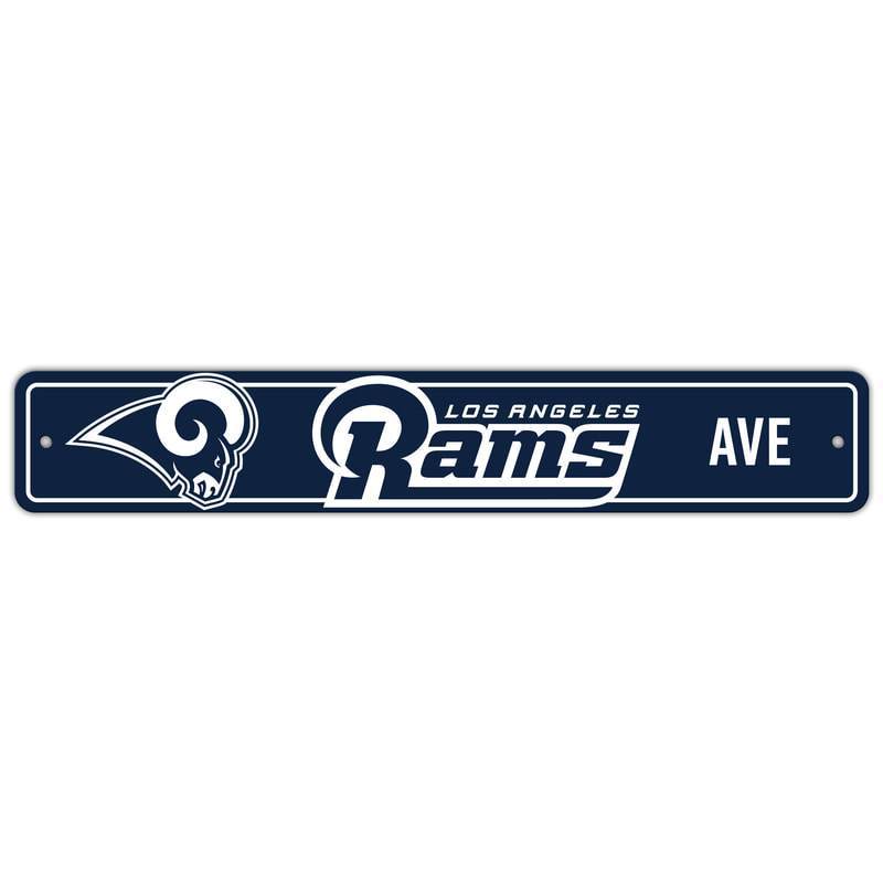 NFL LOS ANGELES RAMS STREET SIGN-Fremont Die-Big Fan Arena