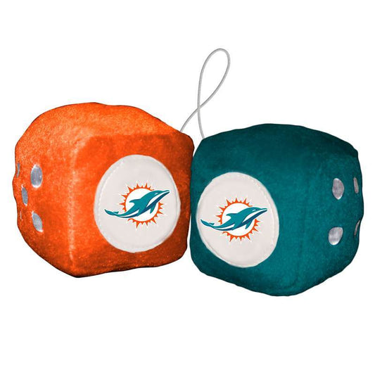 NFL MIAMI DOLPHINS FUZZY DICE-Fremont Die-Big Fan Arena