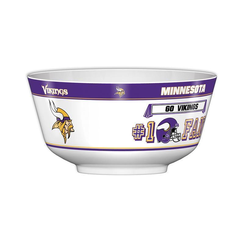 NFL MINNESOTA VIKINGS 11.75" ALL PRO PARTY BOWL-Fremont Die-Big Fan Arena