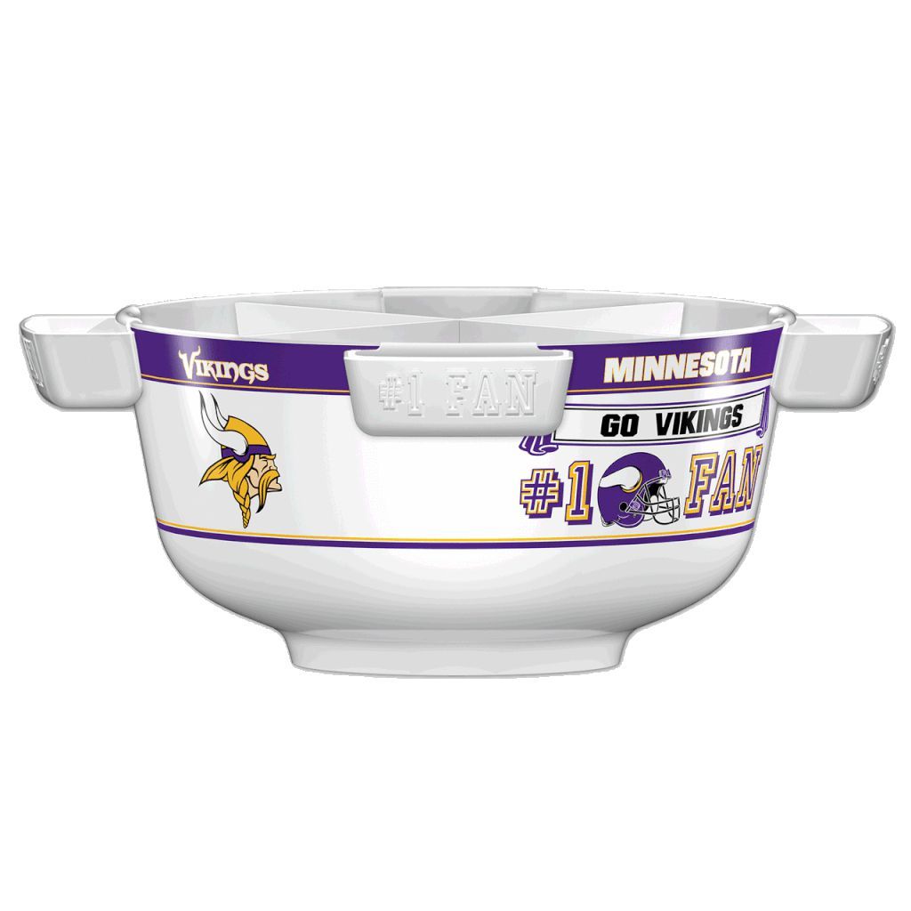 NFL MINNESOTA VIKINGS 11.75" ALL PRO PARTY BOWL-Fremont Die-Big Fan Arena