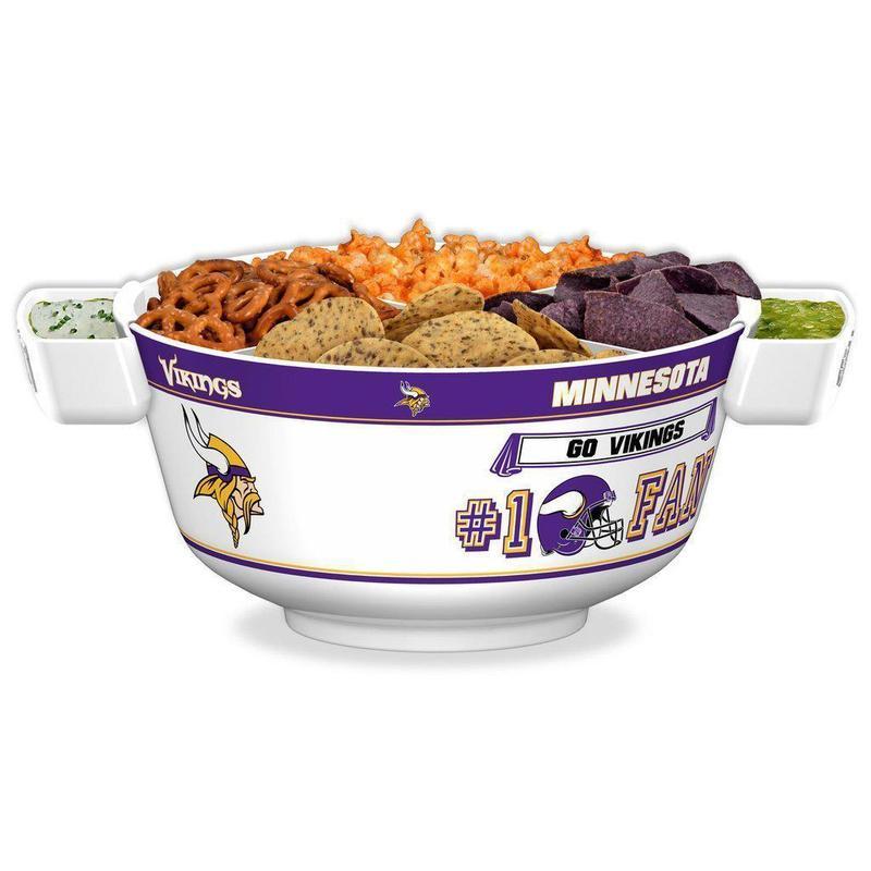 NFL MINNESOTA VIKINGS 11.75" ALL PRO PARTY BOWL-Fremont Die-Big Fan Arena