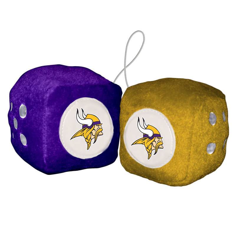 NFL MINNESOTA VIKINGS FUZZY DICE-Fremont Die-Big Fan Arena