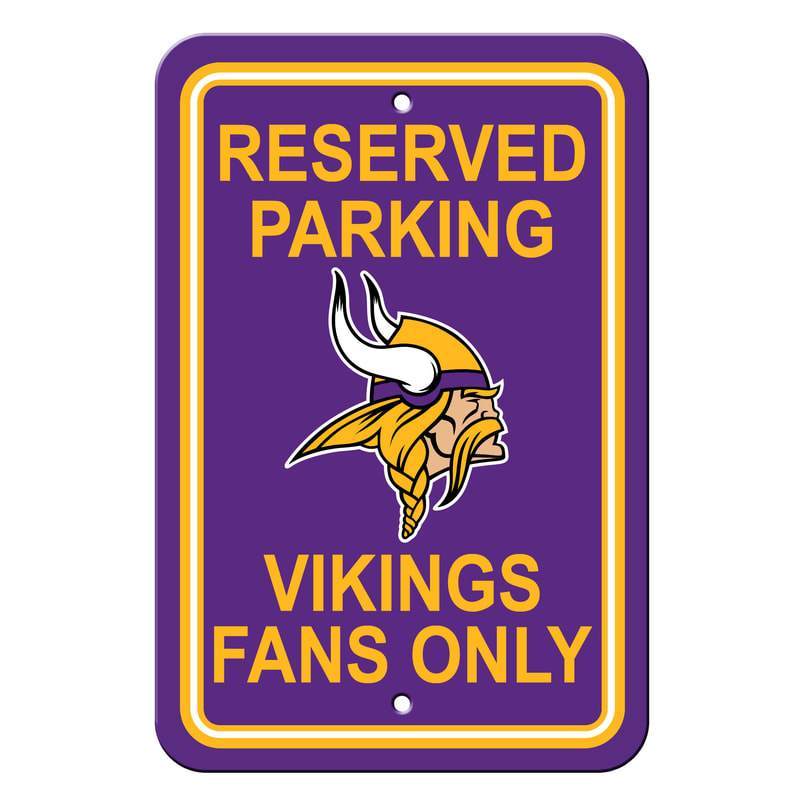 NFL MINNESOTA VIKINGS RESERVED PARKING SIGN-Fremont Die-Big Fan Arena