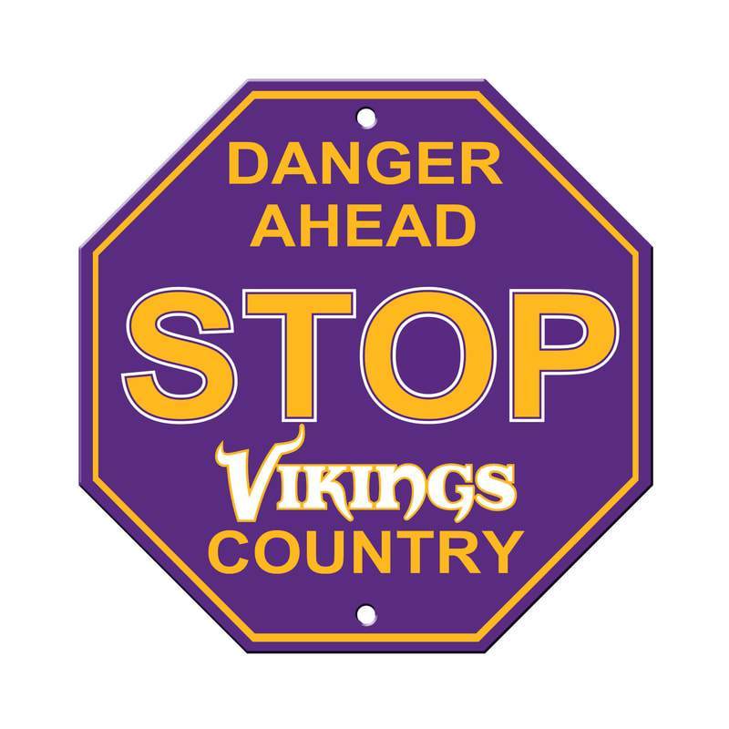 NFL MINNESOTA VIKINGS STOP SIGN-Fremont Die-Big Fan Arena