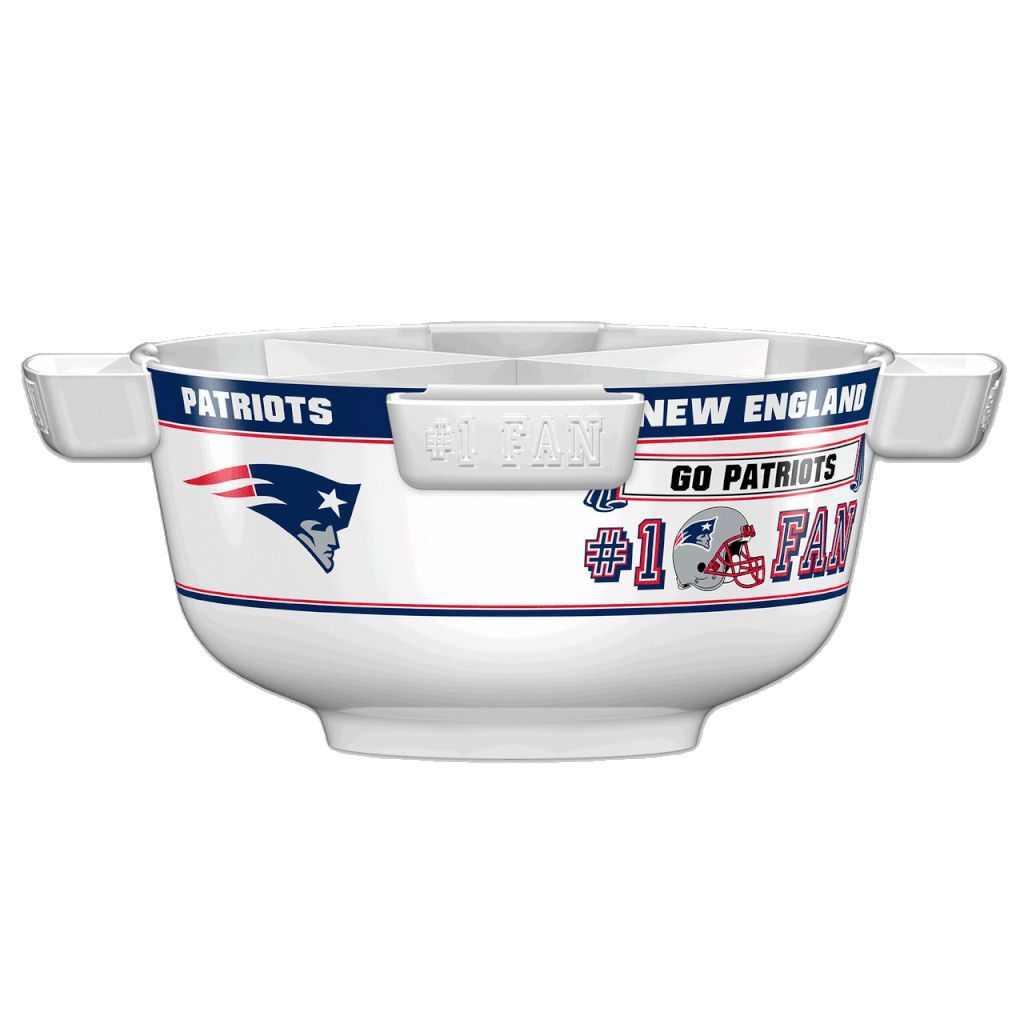 NFL NEW ENGLAND PATRIOTS 14.5" LARGE PARTY BOWL-Fremont Die-Big Fan Arena