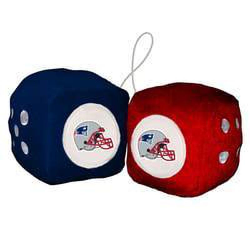 NFL NEW ENGLAND PATRIOTS FUZZY DICE-Fremont Die-Big Fan Arena