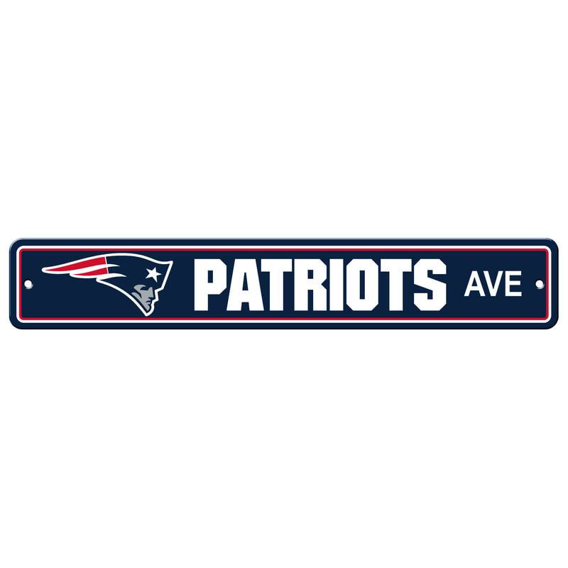 NFL NEW ENGLAND PATRIOTS STREET SIGN-Fremont Die-Big Fan Arena