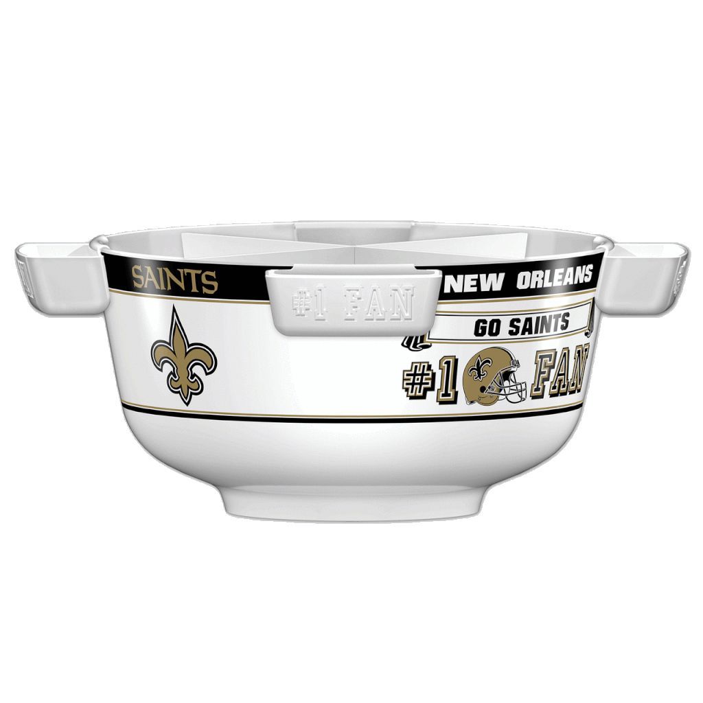 NFL NEW ORLEANS SAINTS 14.5" LARGE PARTY BOWL-Fremont Die-Big Fan Arena