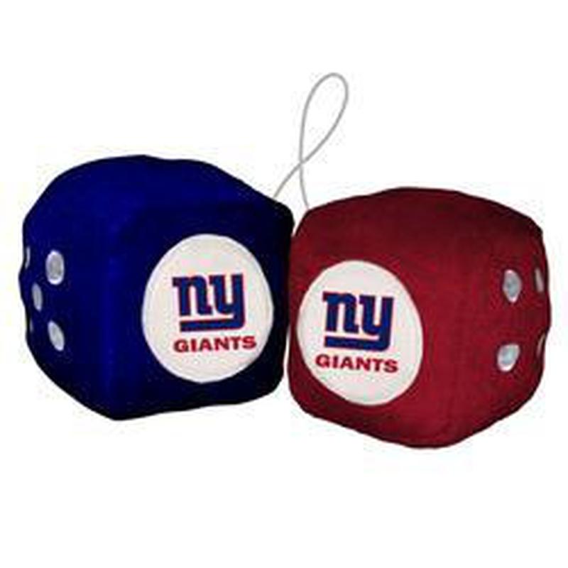 NFL NEW YORK GIANTS FUZZY DICE-Fremont Die-Big Fan Arena