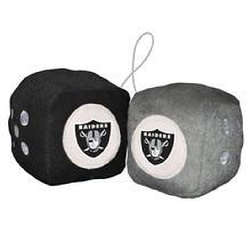 NFL OAKLAND RAIDERS FUZZY DICE-Fremont Die-Big Fan Arena