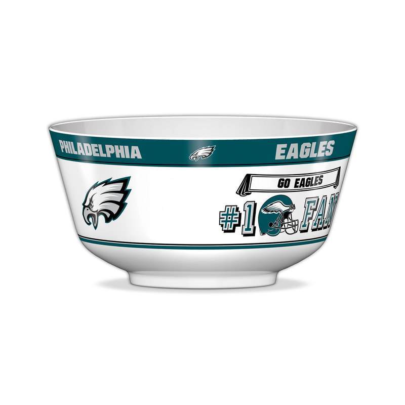 NFL PHILADELPHIA EAGLES 11.75" ALL PRO PARTY BOWL-Fremont Die-Big Fan Arena