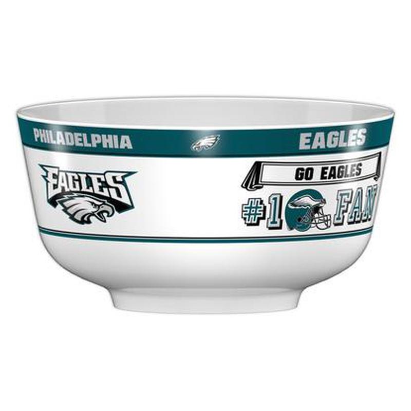 NFL PHILADELPHIA EAGLES 14.5" LARGE PARTY BOWL-Fremont Die-Big Fan Arena