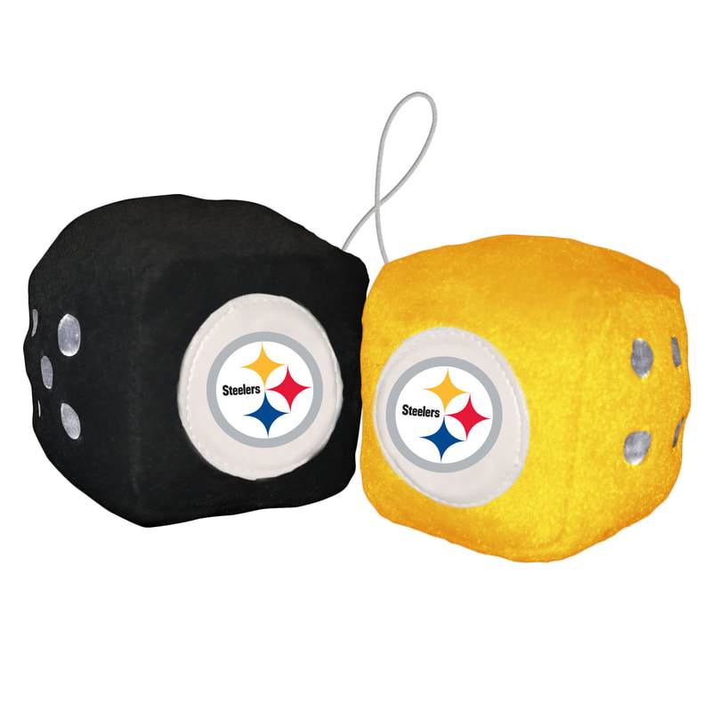 NFL PITTSBURGH STEELERS FUZZY DICE-Fremont Die-Big Fan Arena