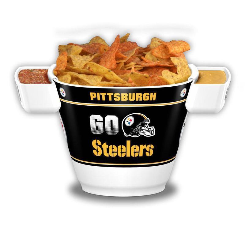 Pittsburgh Steelers Licensed NFL 14.5 3.5 Gallon Party Bowl Snack Tailgate  Kit