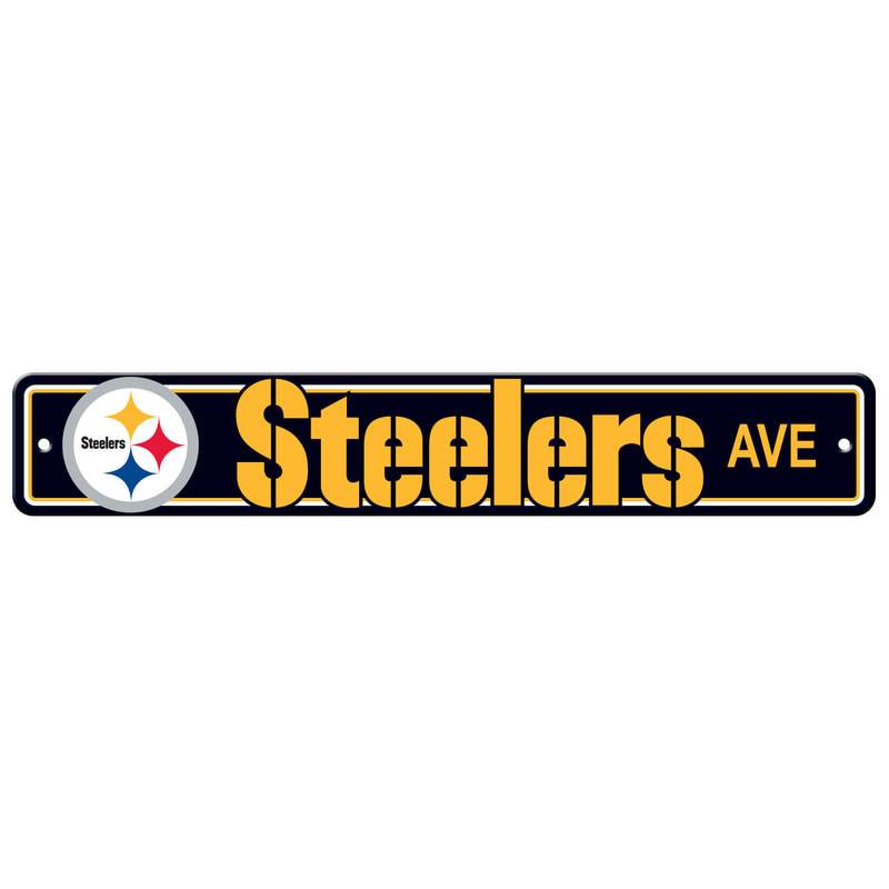 NFL PITTSBURGH STEELERS STREET SIGN-Fremont Die-Big Fan Arena