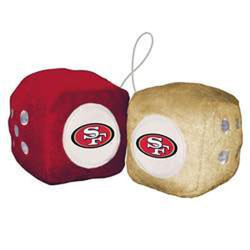 NFL SAN FRANCISCO 49ERS FUZZY DICE-Fremont Die-Big Fan Arena