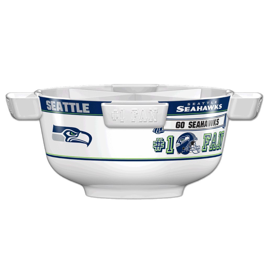 NFL SEATTLE SEAHAWKS 14.5" LARGE PARTY BOWL-Fremont Die-Big Fan Arena