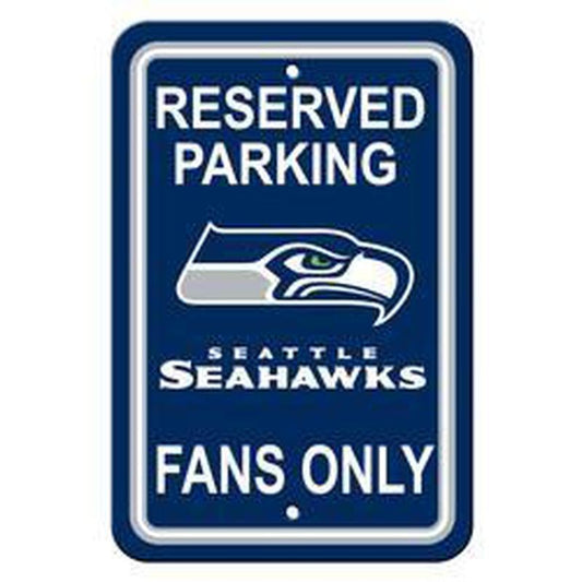 NFL SEATTLE SEAHAWKS RESERVED PARKING SIGN-Fremont Die-Big Fan Arena