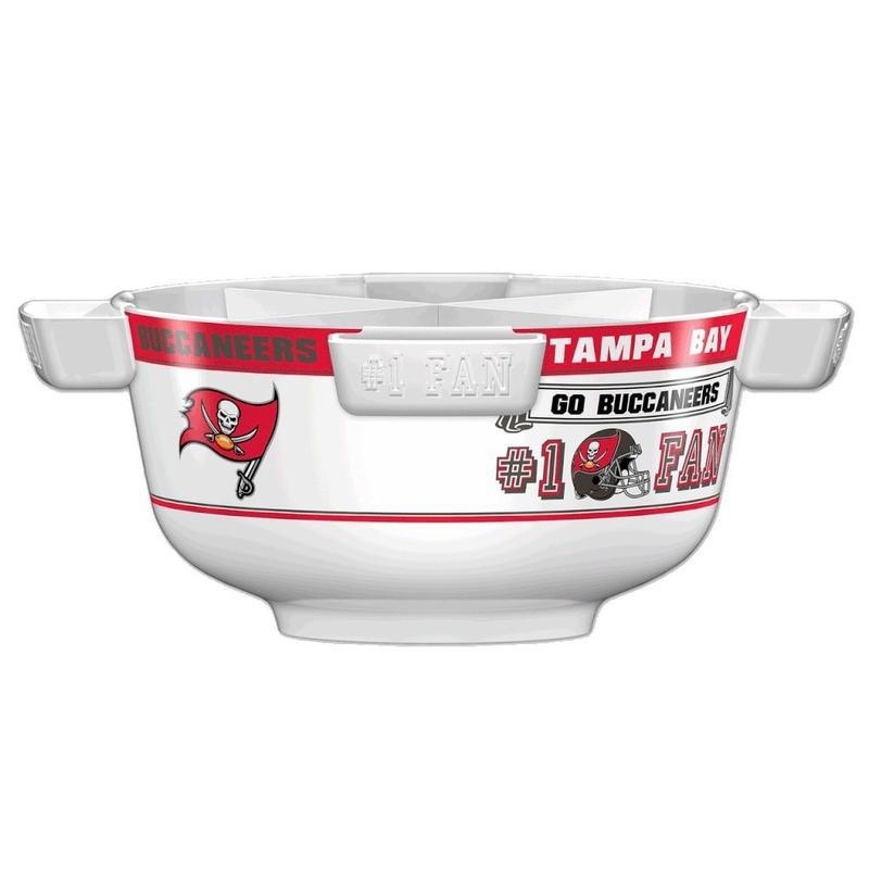 NFL TAMPA BAY BUCCANEERS 14.5" LARGE PARTY BOWL-Fremont Die-Big Fan Arena