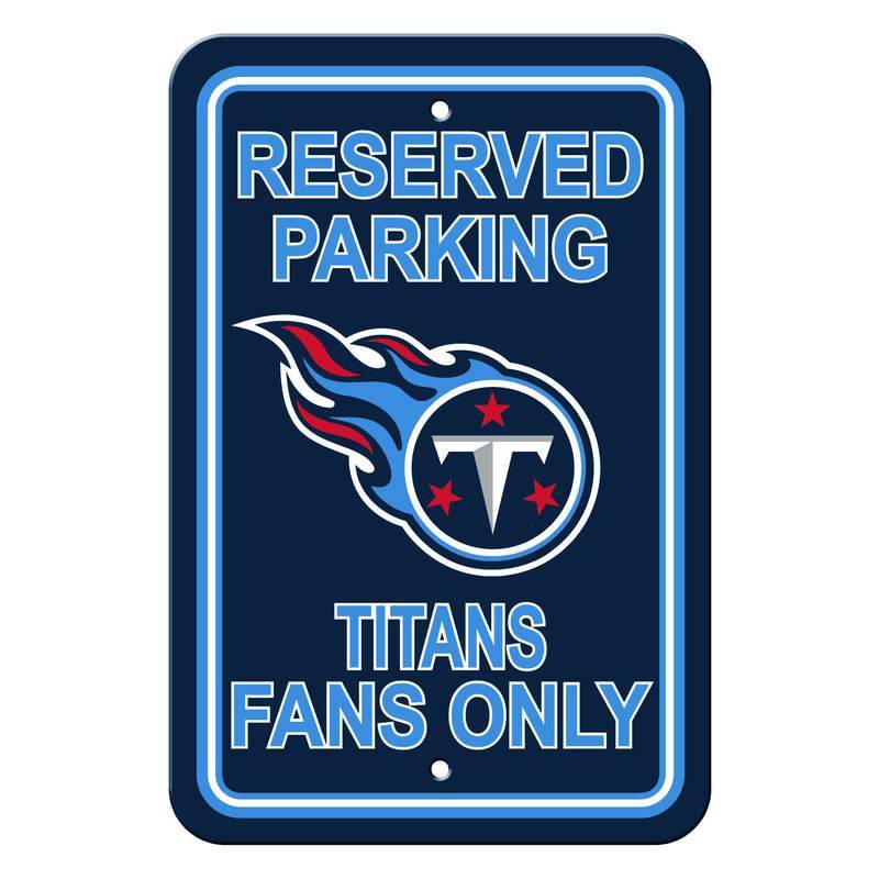 NFL TENNESSEE TITANS RESERVED PARKING SIGN-Fremont Die-Big Fan Arena