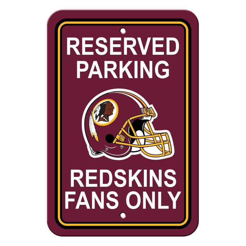 NFL WASHINGTON FOOTBALL TEAM RESERVED PARKING SIGN-Fremont Die-Big Fan Arena